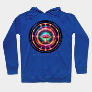 Neon Mushroom Mandala Hoodie